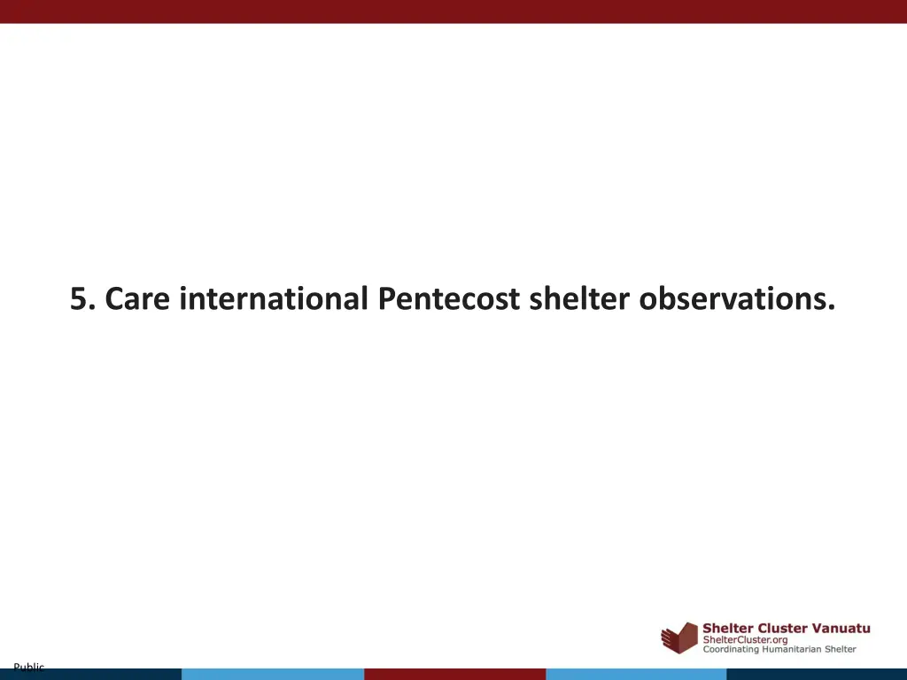 5 care international pentecost shelter