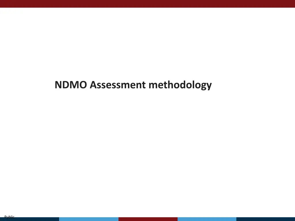 ndmo assessment methodology