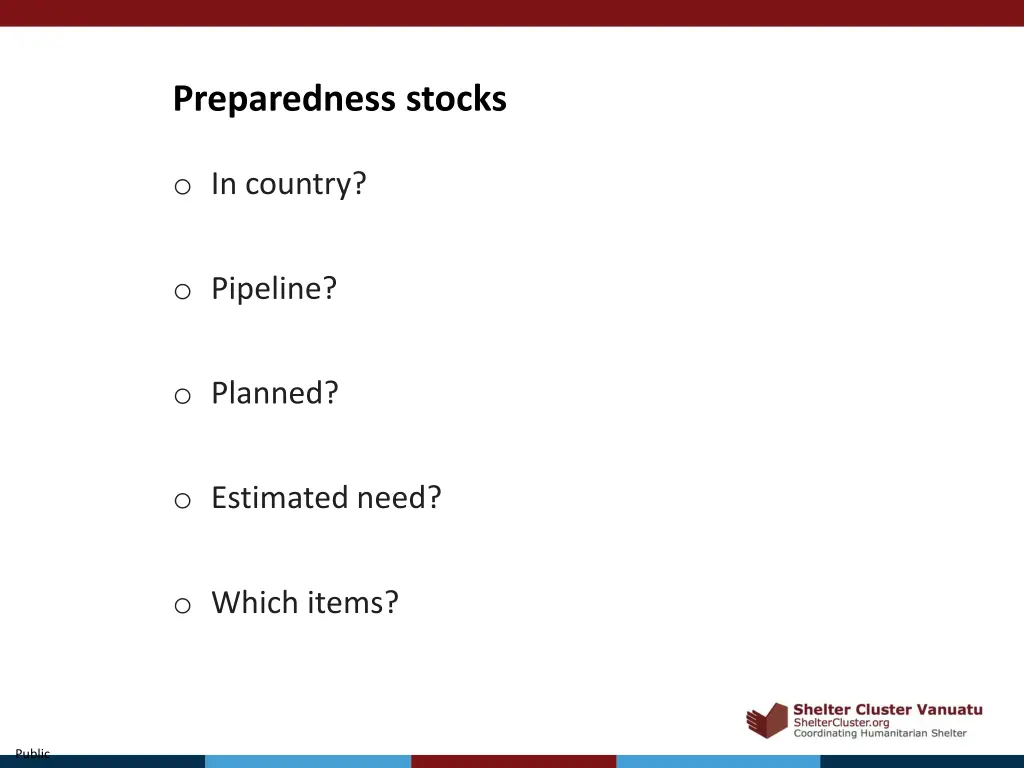 preparedness stocks