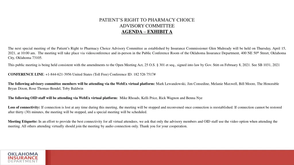 patient s right to pharmacy choice advisory