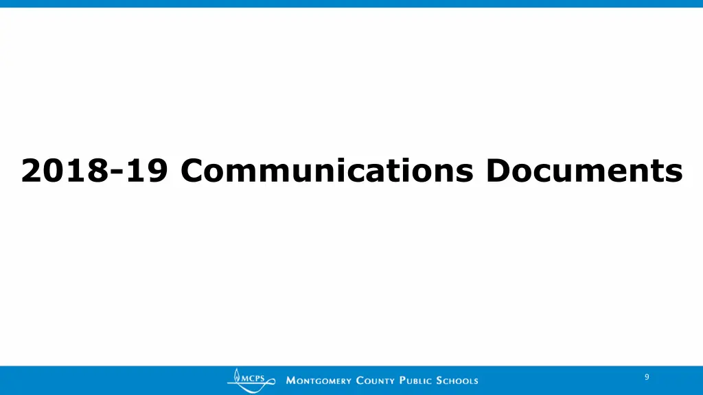 2018 19 communications documents
