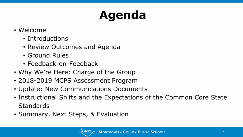 agenda