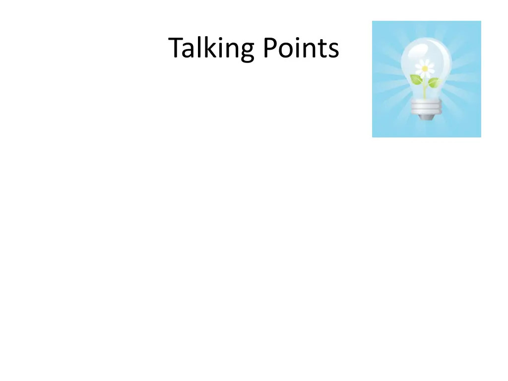 talking points