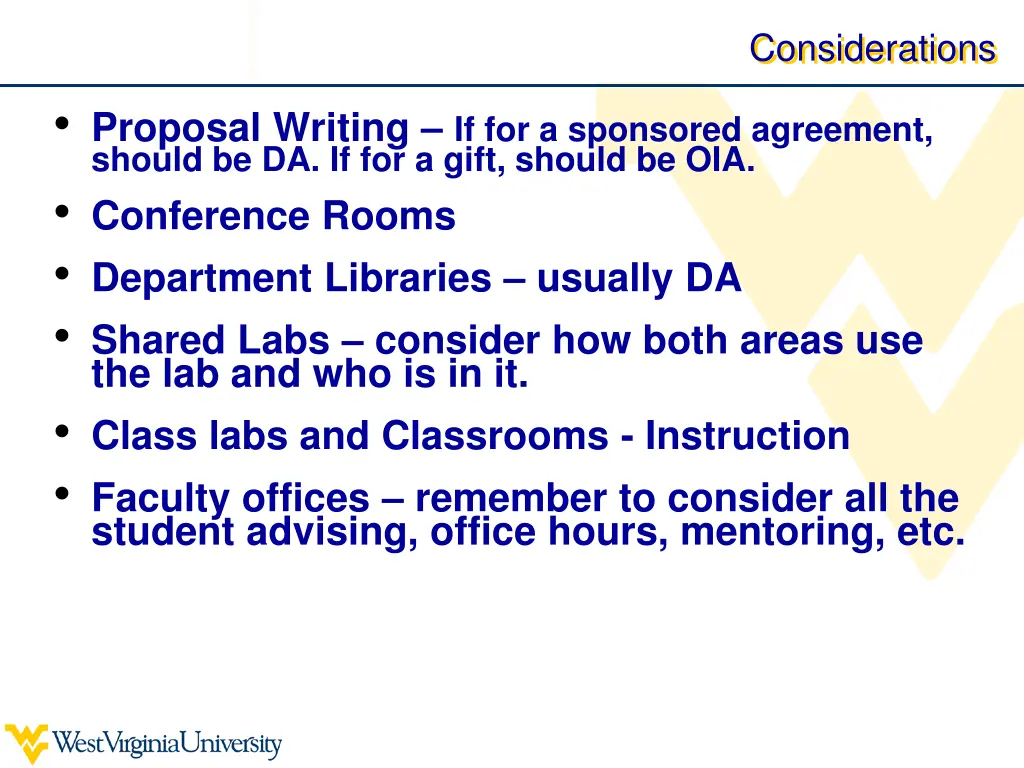 considerations 1