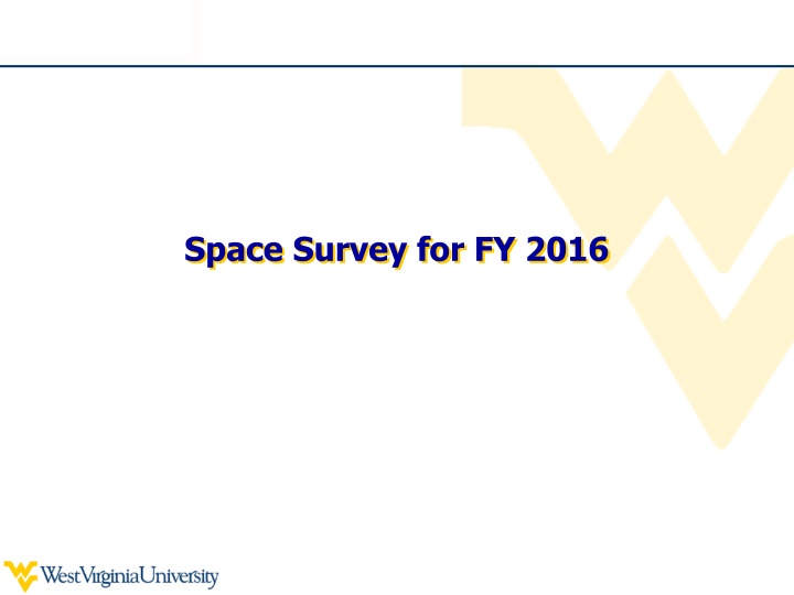 space survey for fy 2016