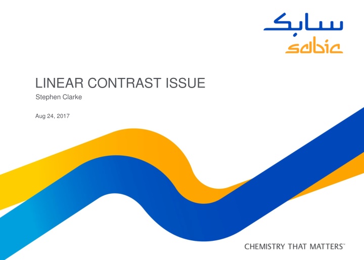 linear contrast issue stephen clarke