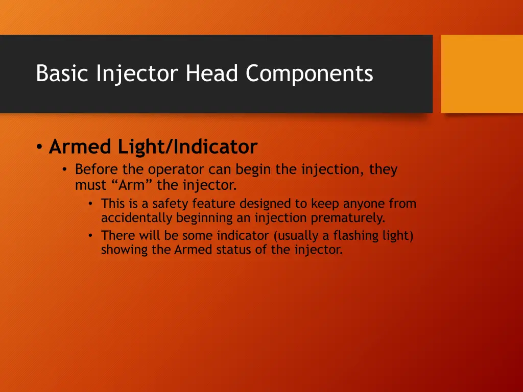 basic injector head components 2