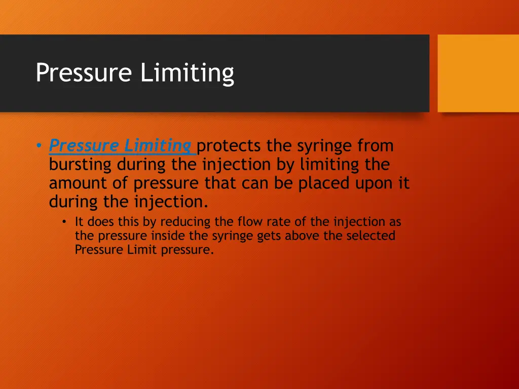 pressure limiting 1