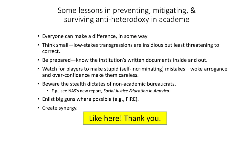 some lessons in preventing mitigating surviving
