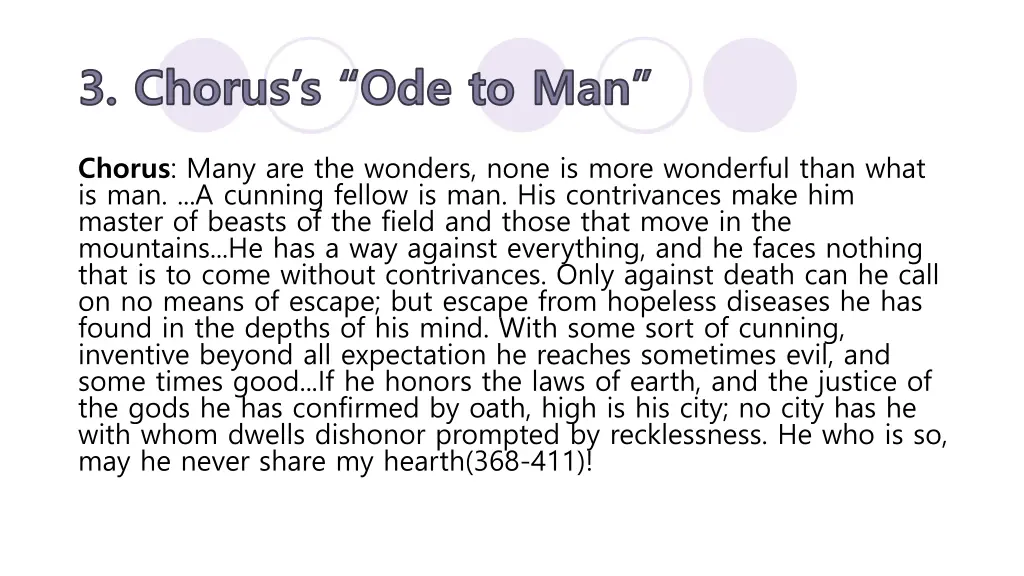 3 chorus s ode to man