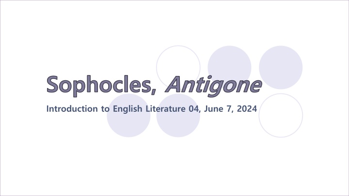 sophocles antigone