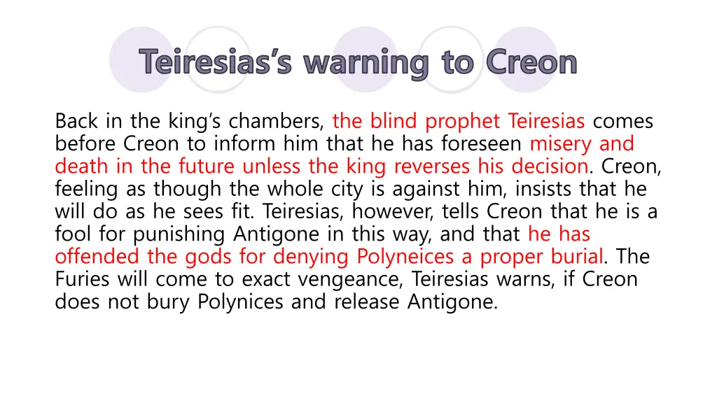 teiresias s warning to creon