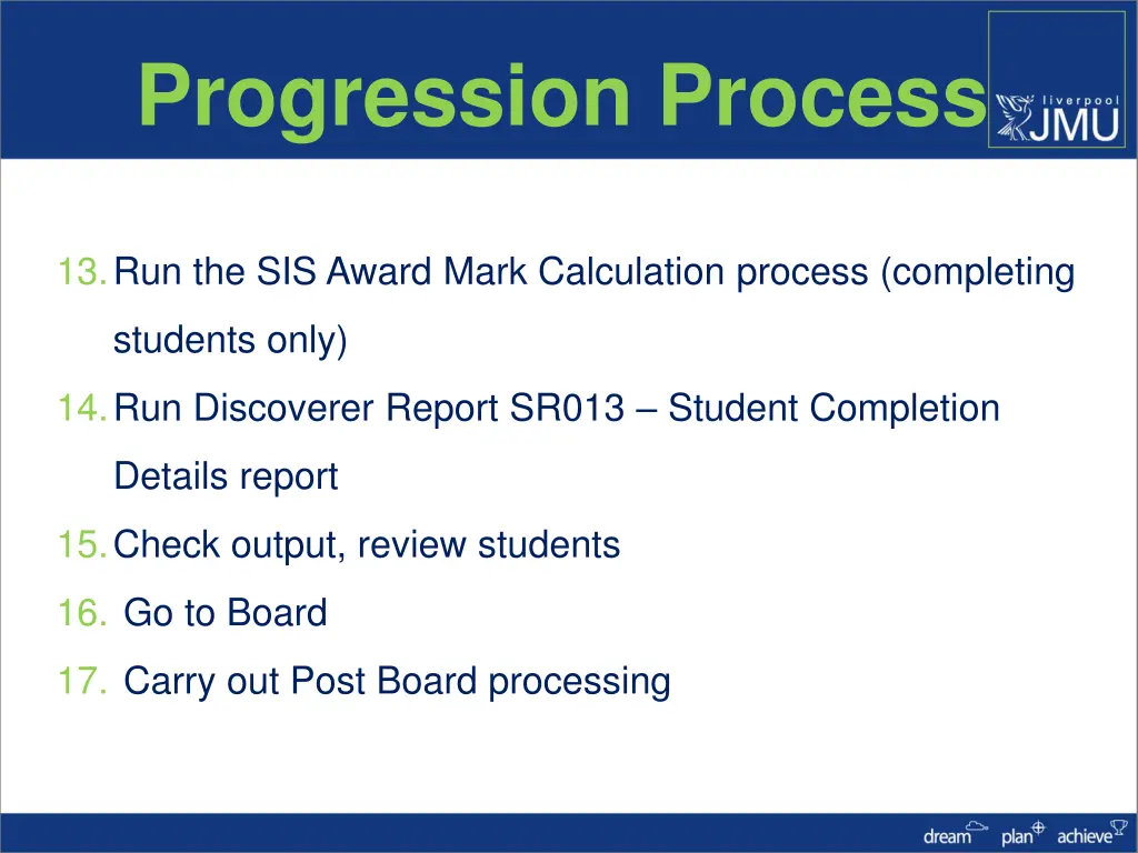 progression process 3