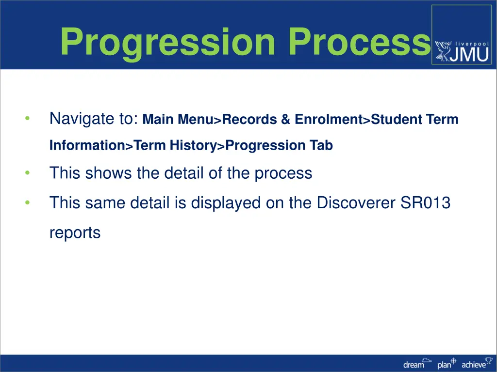 progression process 4