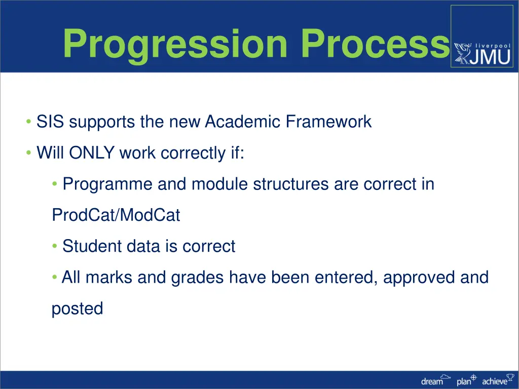 progression process
