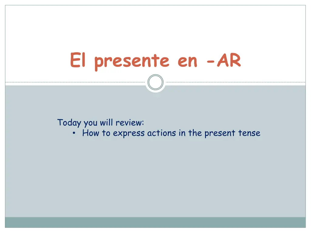 el presente en ar 1