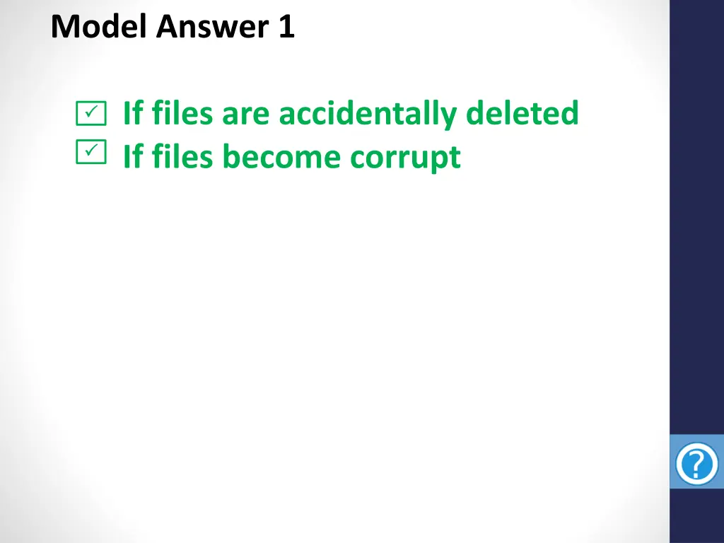 model answer 1
