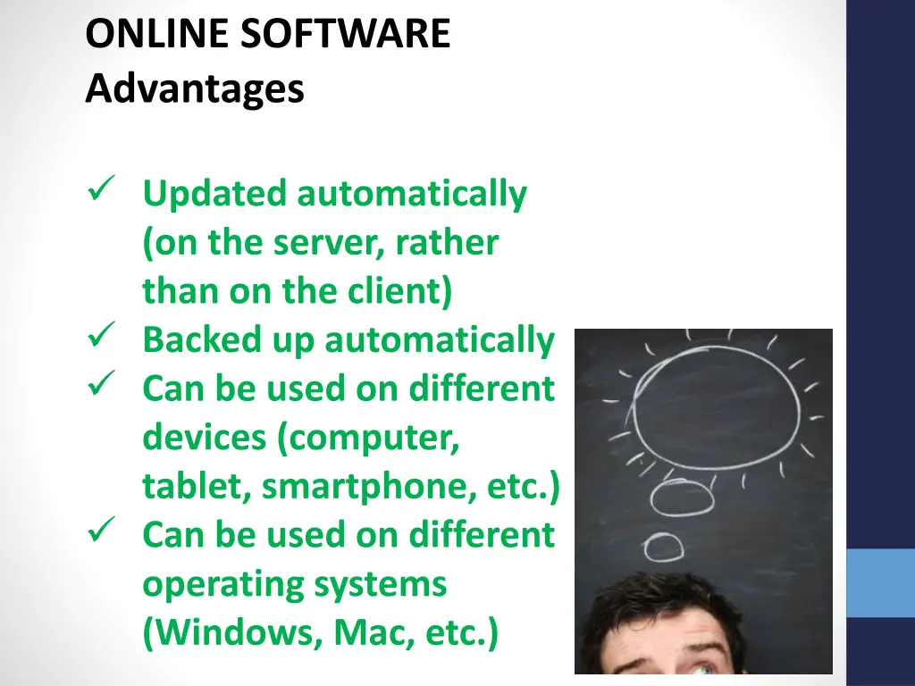 online software advantages