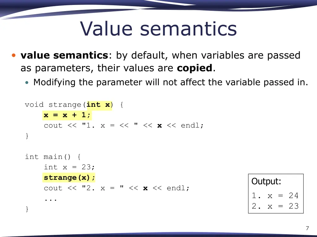 value semantics