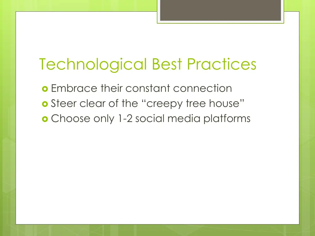 technological best practices