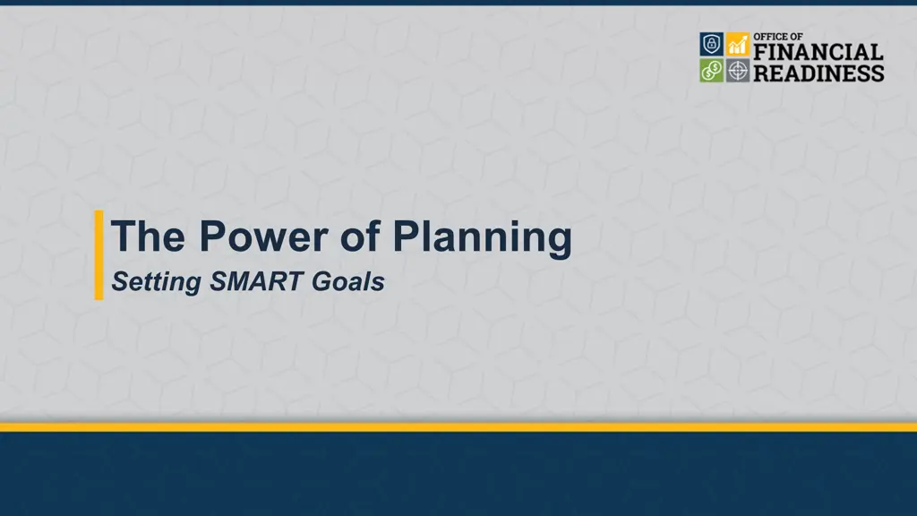 the power of planning setting smart goals