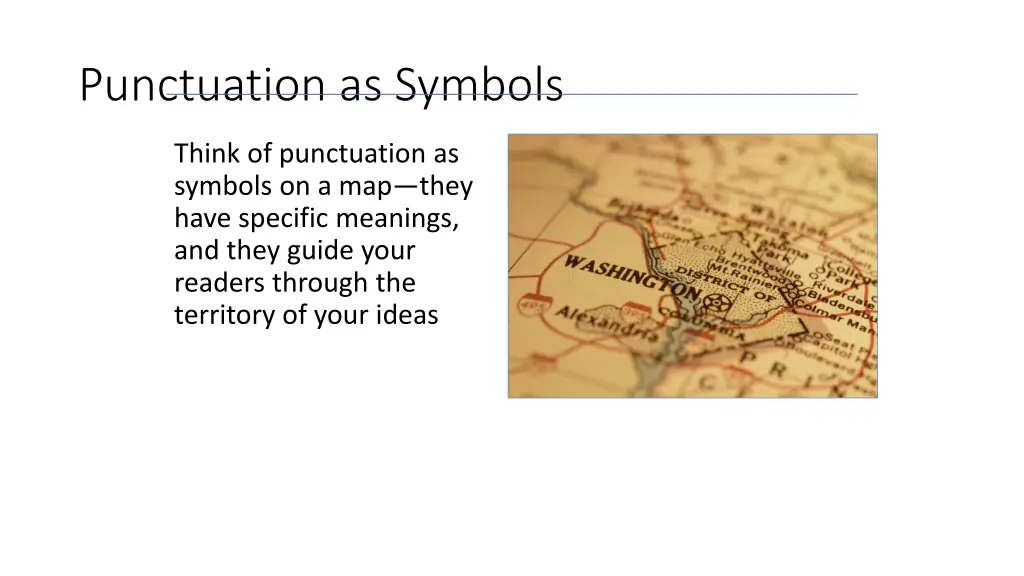 punctuation as symbols