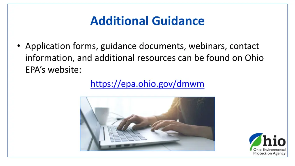 additional guidance