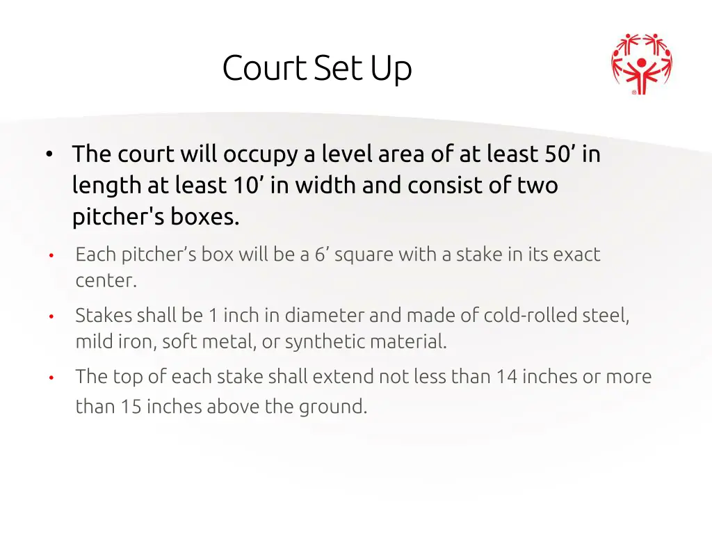 court set up