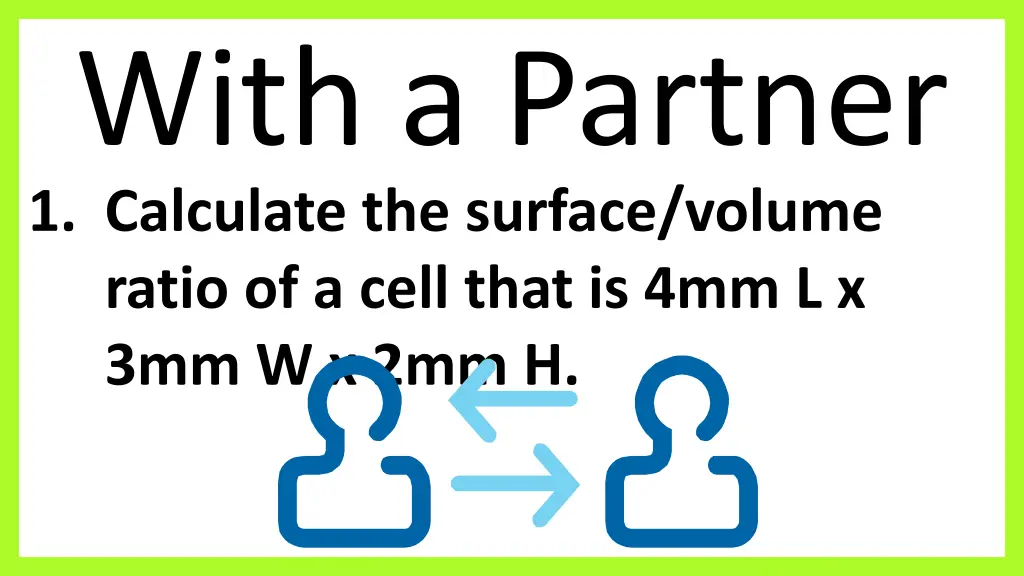 with a partner 1 calculate the surface volume