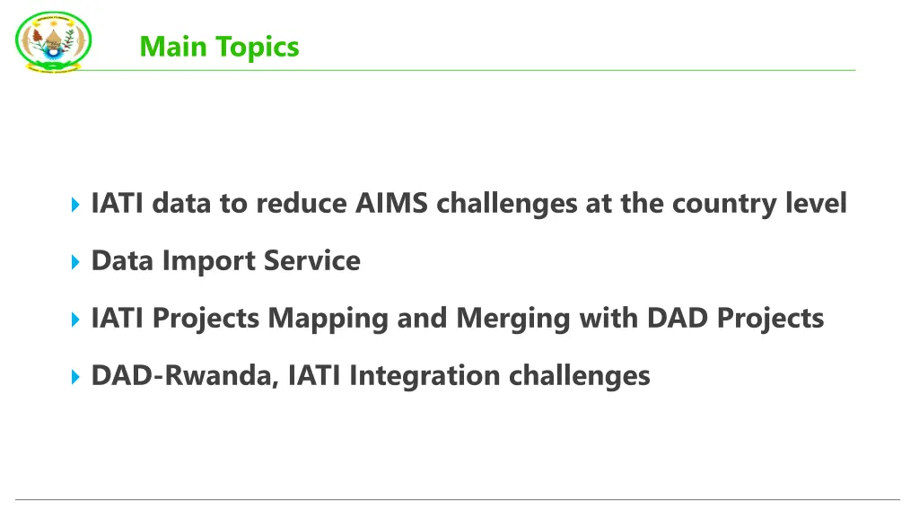 main topics