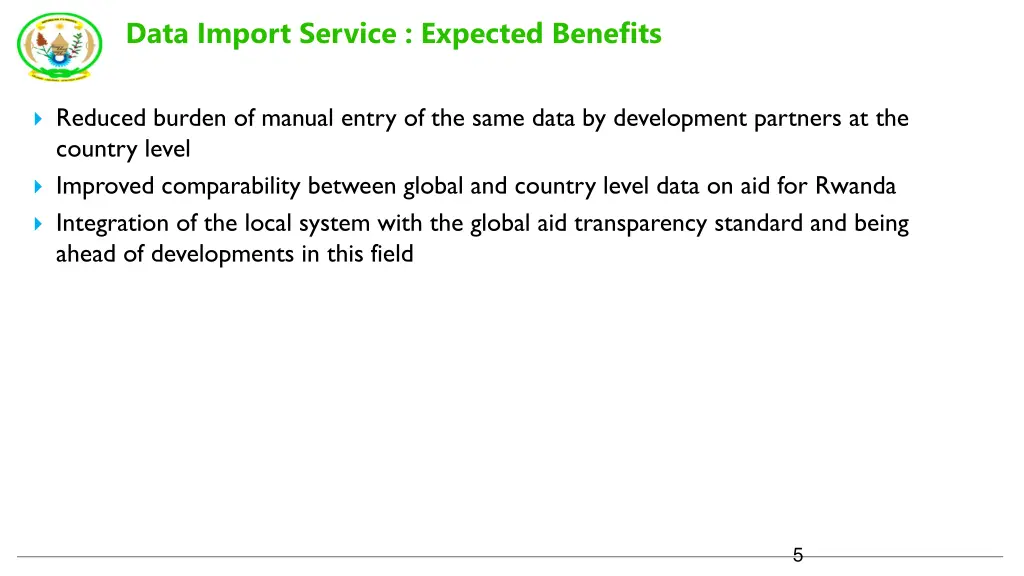 data import service expected benefits