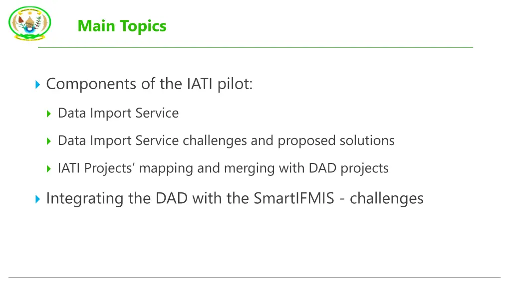 main topics