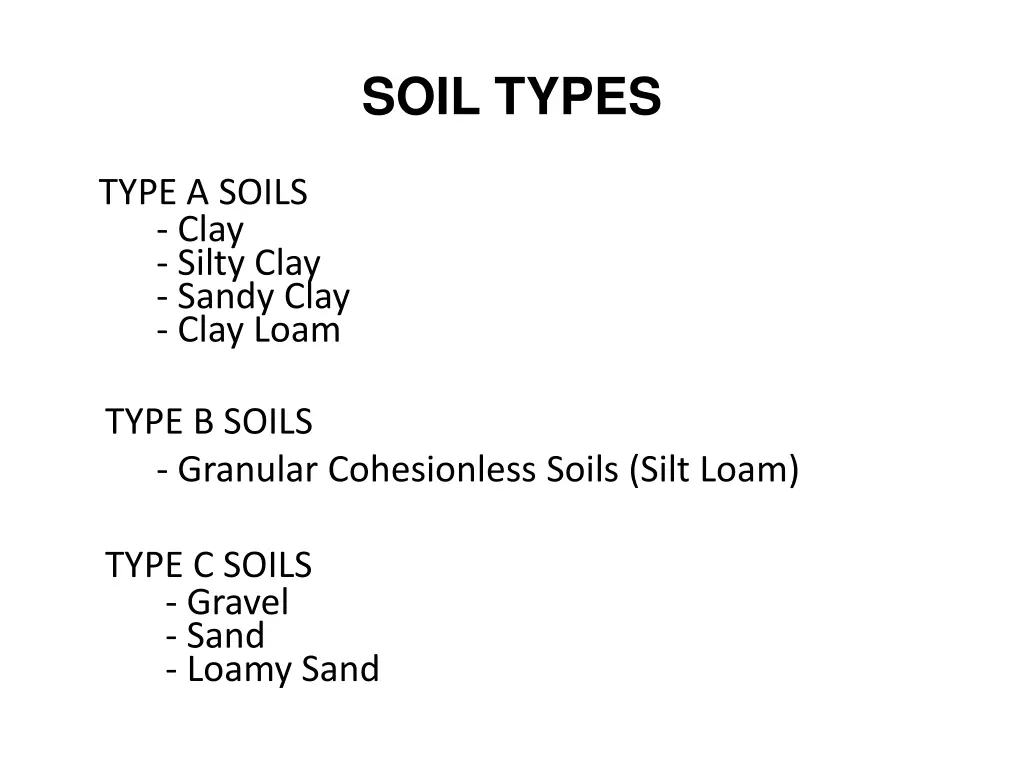 soil types