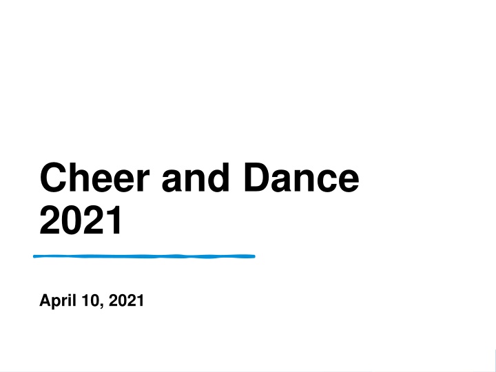 cheer and dance 2021