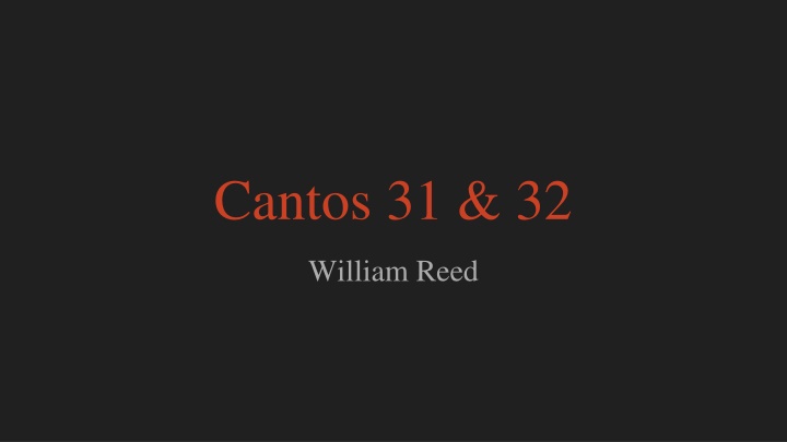 cantos 31 32