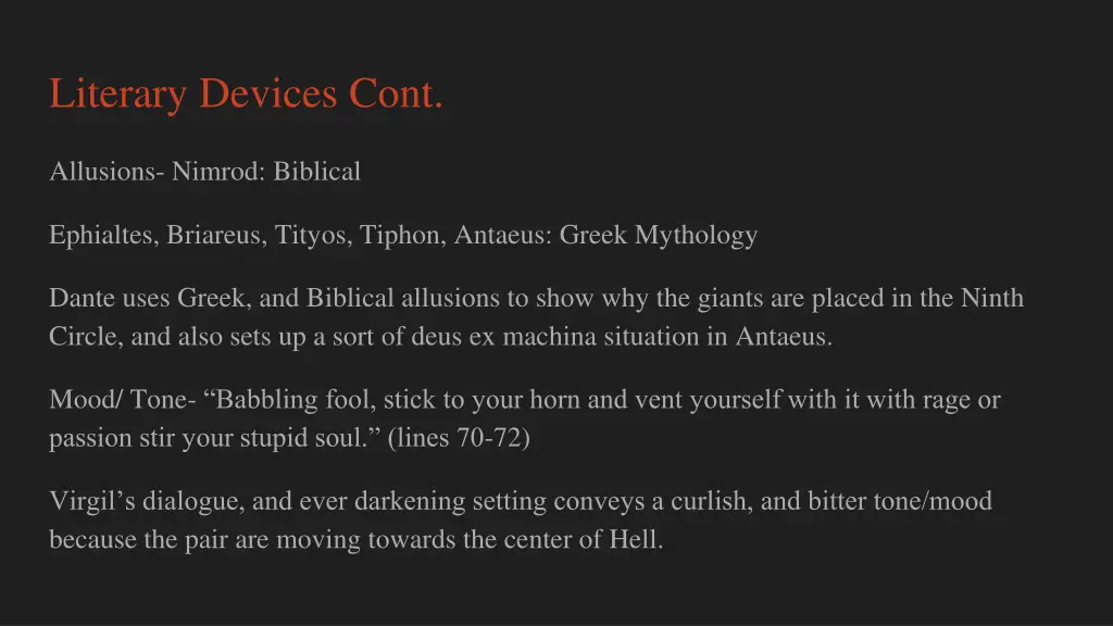 literary devices cont