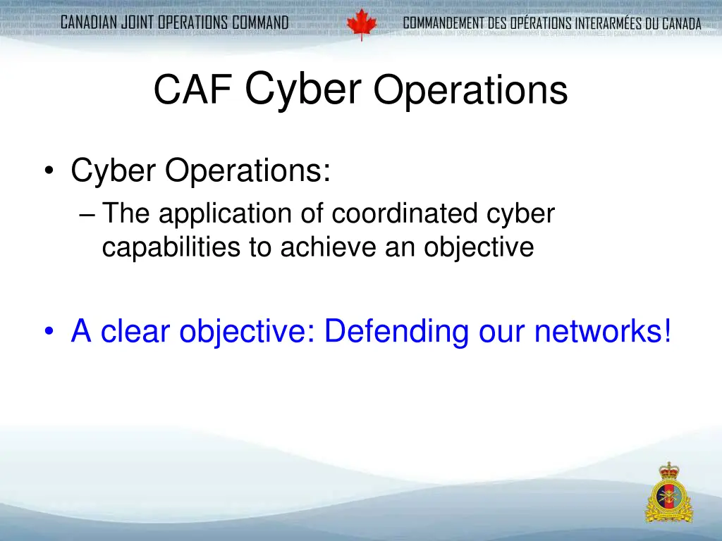 caf cyber operations