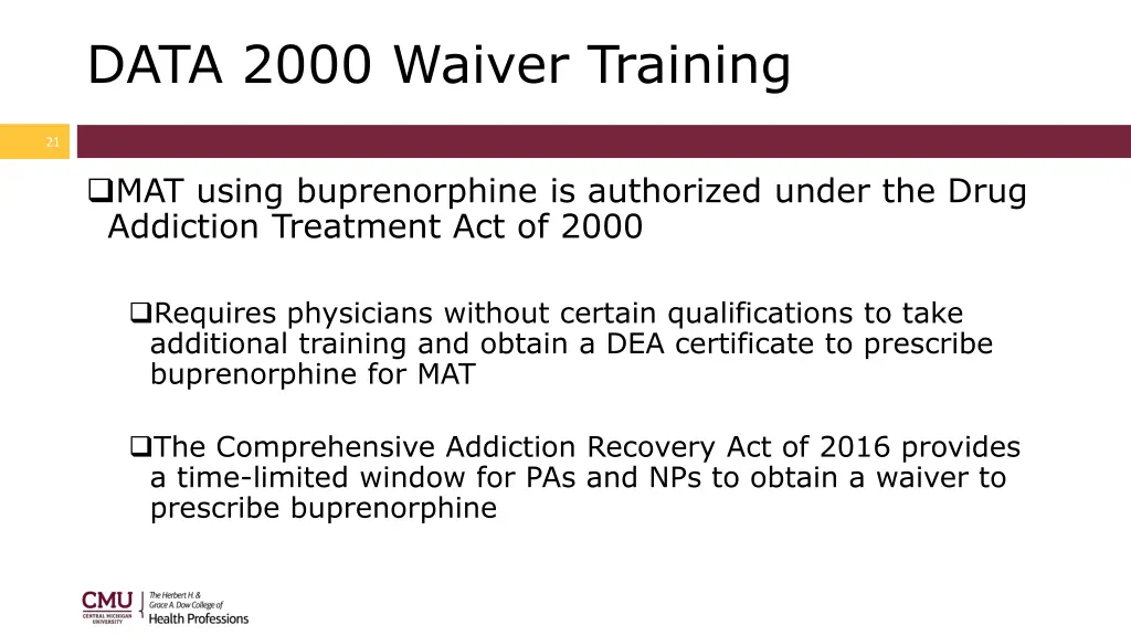 data 2000 waiver training