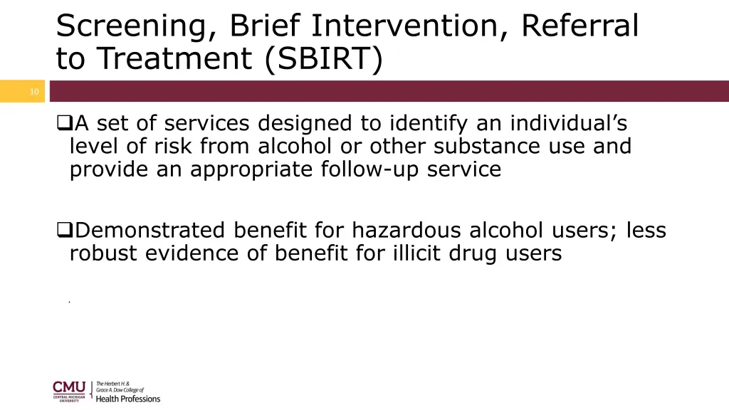 screening brief intervention referral