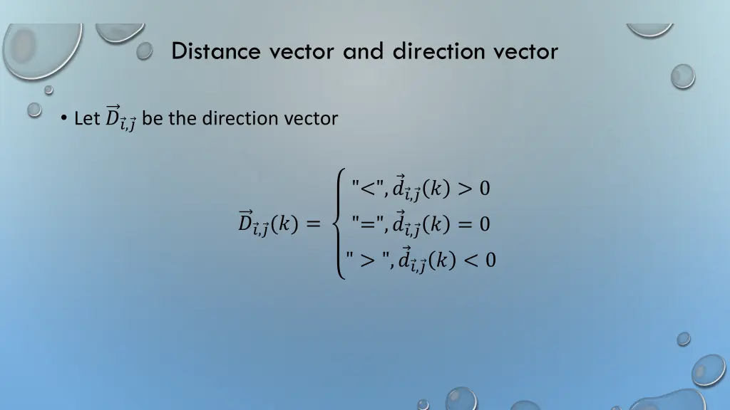 distance vector and direction vector 1