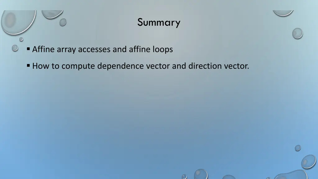 summary