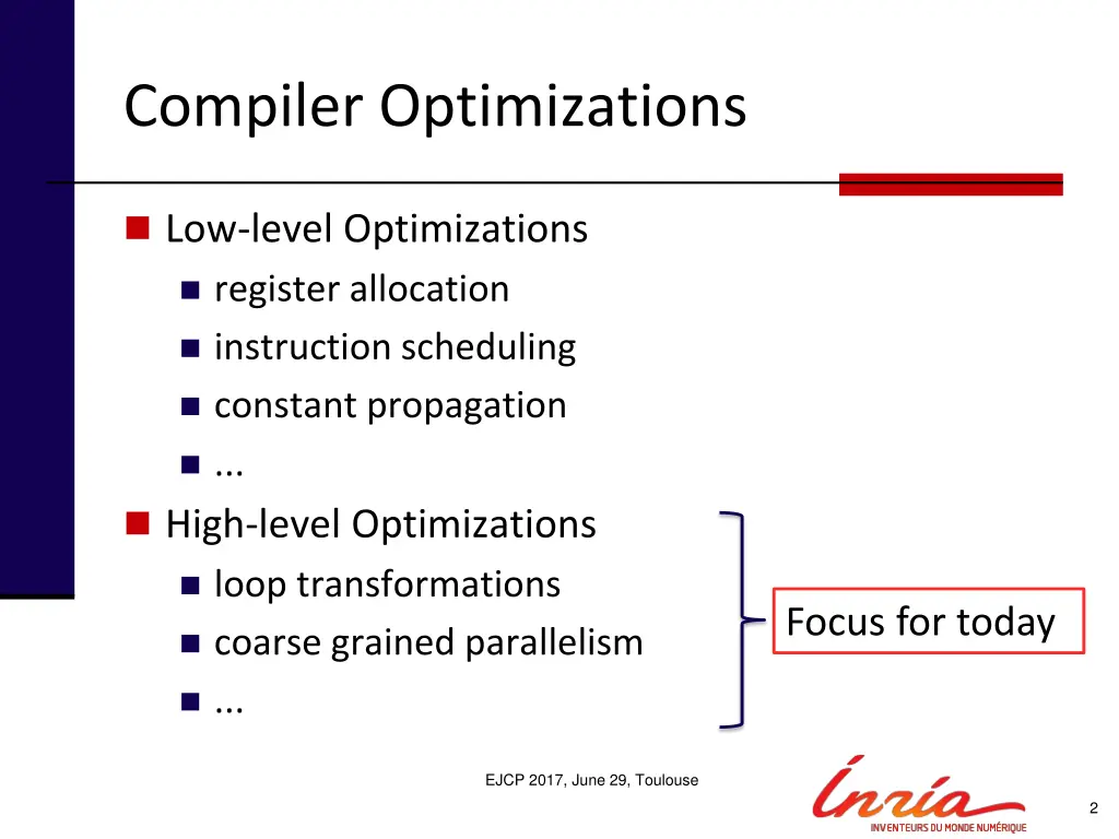 compiler optimizations