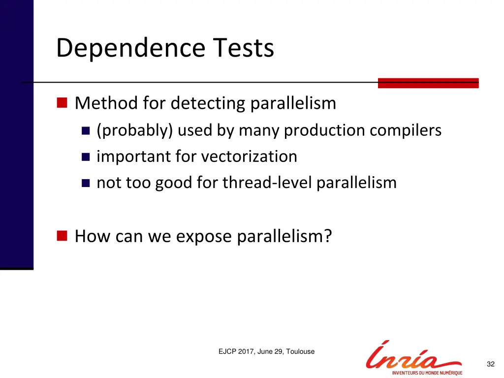 dependence tests