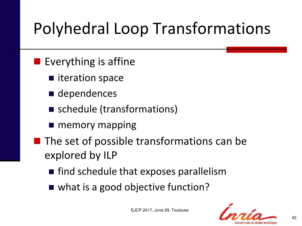 polyhedral loop transformations