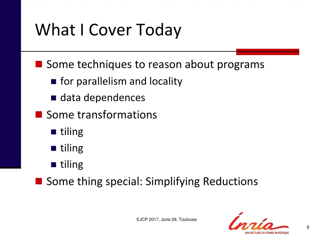 what i cover today