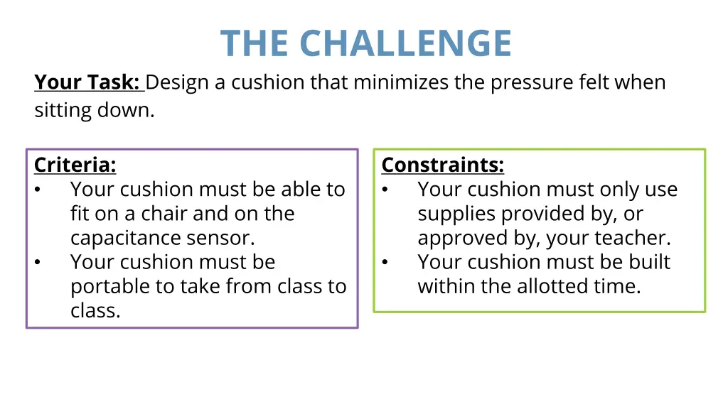 the challenge