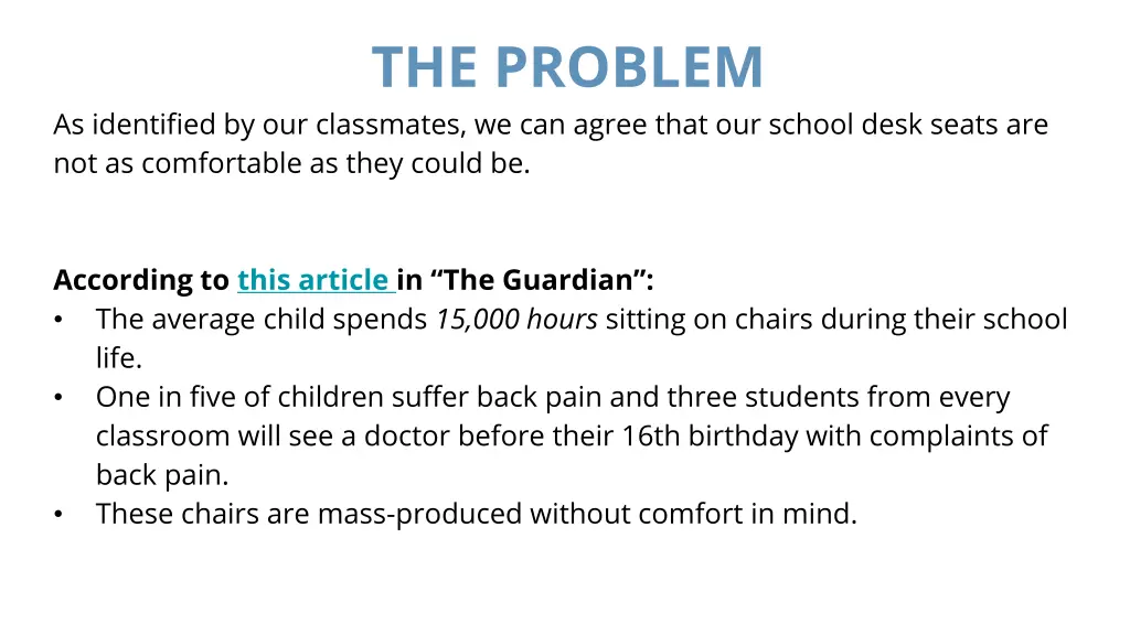 the problem