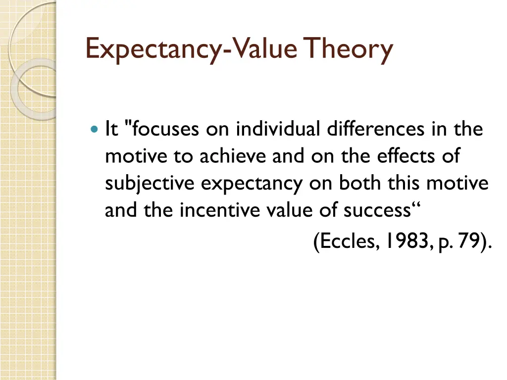expectancy value theory