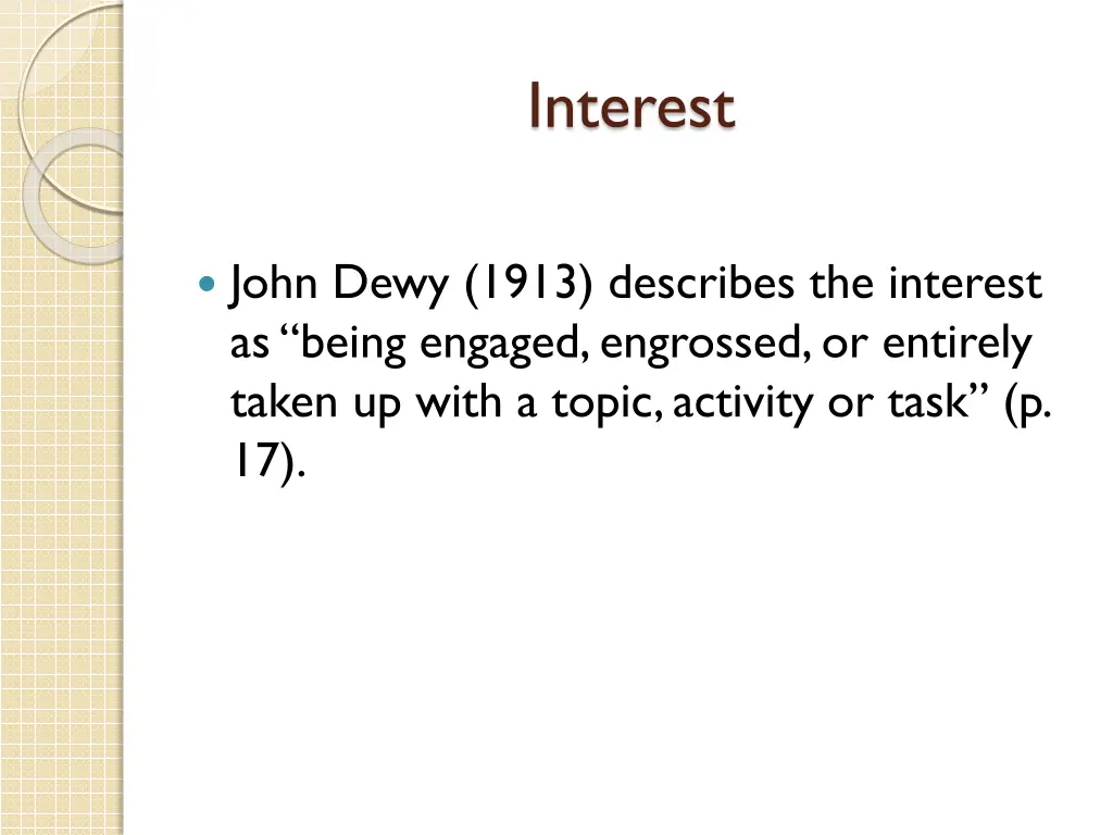 interest