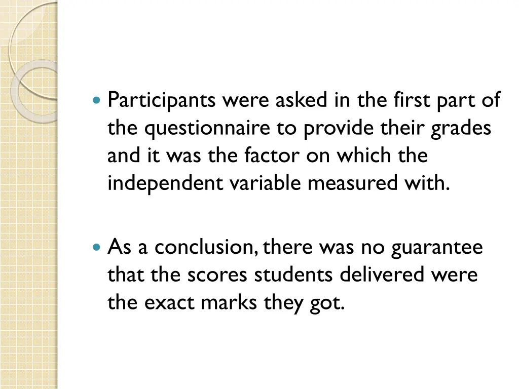 participants were asked in the first part